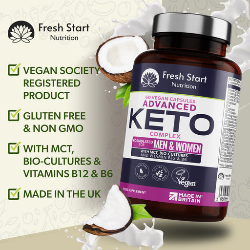 Fresh Start Advanced Keto Complex - Supporting your Diet - 60 Vegan Capsules