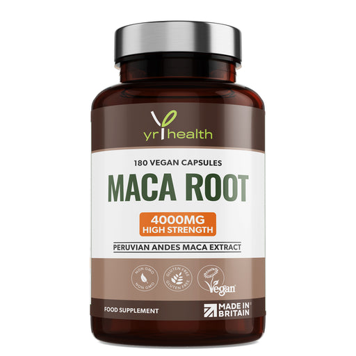 High Strength Peruvian Andes Maca Root Extract  - 180 Vegan Capsules (4000mg)