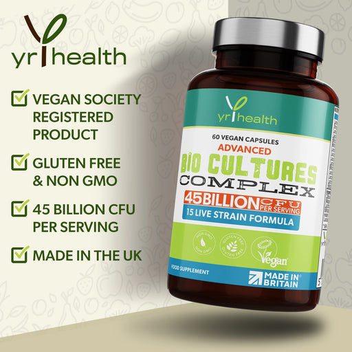 Advanced Bio Cultures Probiotic Complex - 60 Vegan Capsules