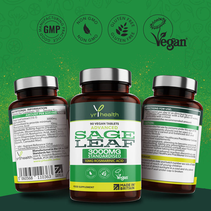 Vegan Sage Extract 3000mg