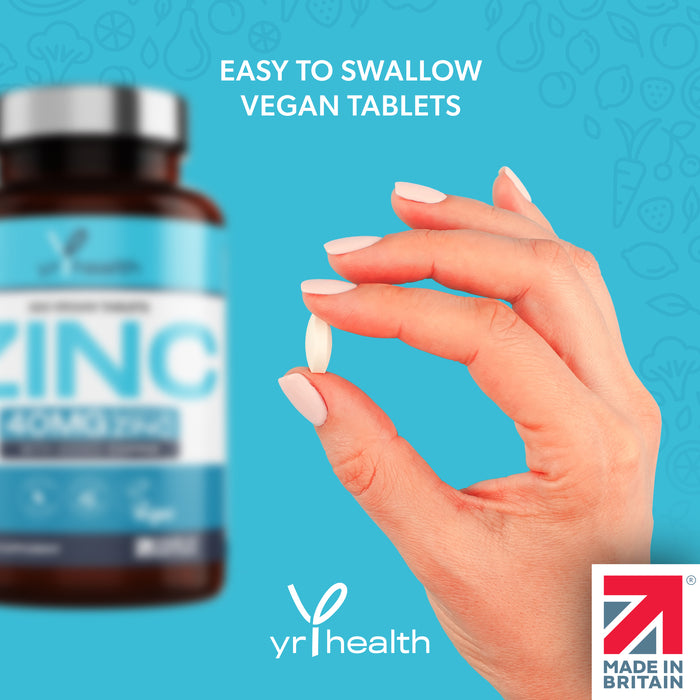 Vegan Zinc with added Copper Tablets - 1 Year Supply