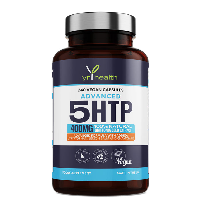 Advanced 5 HTP 400mg Griffonia Seed Extract - 240 Vegan Capsules